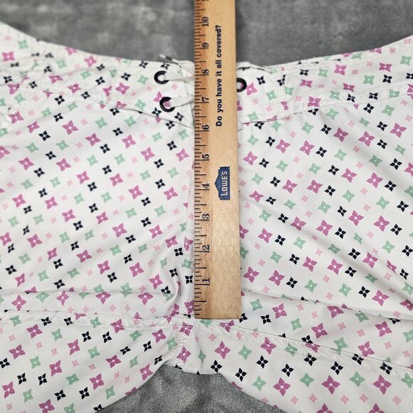 Volcom Board shorts womens juniors size 9 beach Surf graphic all over print - Picture 10 of 12